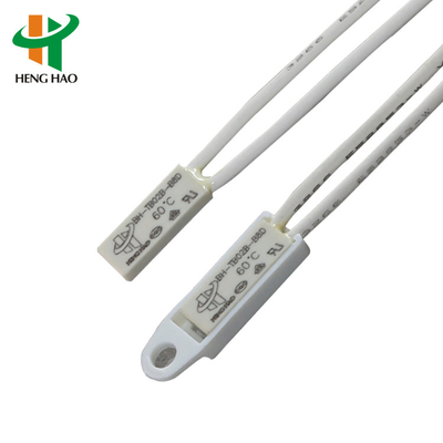 NC NO Plastic Case 250V 2A Bimetal Temperature Switch Thermal Protector