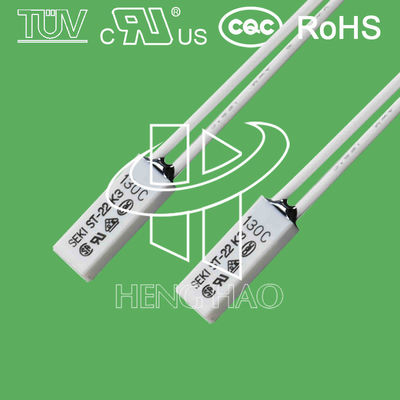 ST-22 SEKI Thermal Protector Temperature Switch with Normally Closed or Normally Open Auto Reset or Manual Reset and Over-Current Protection