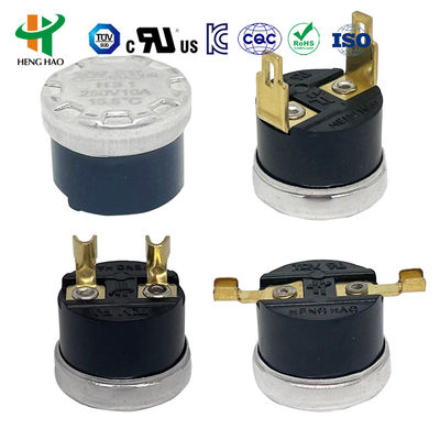 Bimetallic Thermostat KSD301 Temperature Controller with 100000 Cycles 250V 16A and -10~300°C Action Range