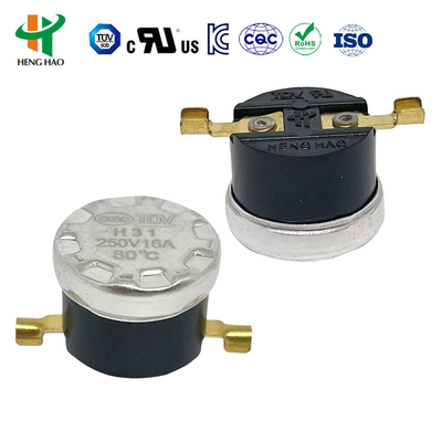 KSD301 Bimetal Thermostat Temperature Controlled Switch with 0-250℃ Range 100000 Cycles and Normally Closed Contact