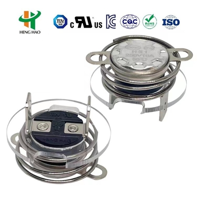KSD301 Thermostat Bimetal Thermostat with 100000 Cycles 250V 16A and 0-250℃ Temperature Range