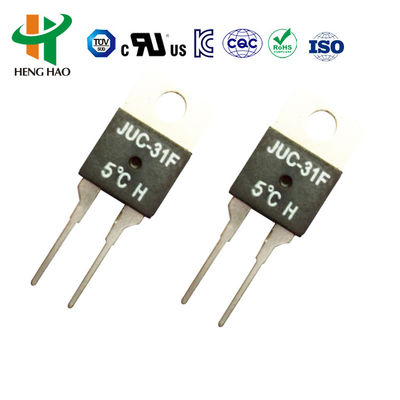 JUC-31F Thermal Fuse Bimetallic Thermostat with 0~150°C Range Bakelite Case for PCB Circuit Board