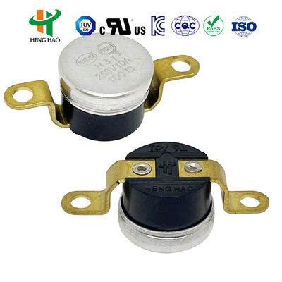 KSD301 Bimetal Thermostat with Plastic or Ceramic Housing and Aluminum Cap or Copper Head for Household Electric Appliances