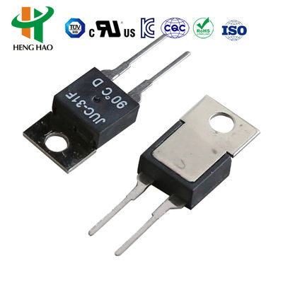JUC-31F Thermostat Switch with 0~150 Temperature Range 10000 Cycles Life Cycle and Bakelite Case for PCB Circuit Board Installation