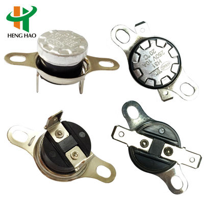KSD301 Bimetal Thermostat with 250V 16A 100000 Cycles and 0~250℃ Temperature Range