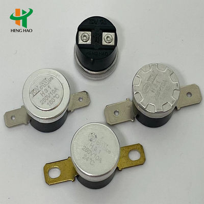 KSD301 Bimetal Thermostat with 100000 Cycles Normally Closed or Open Temperature Protector for Automobile Cooling Fan