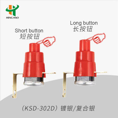 KSD301 Bimetal Thermostat with 100000 Cycles 250V 16A and 0-250℃ Temperature Range