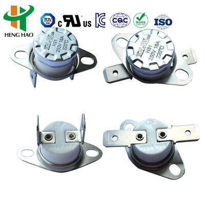 KSD301 Bimetal Thermostat with 100000 Cycles 250V 16A and 0~250℃ Temperature Range