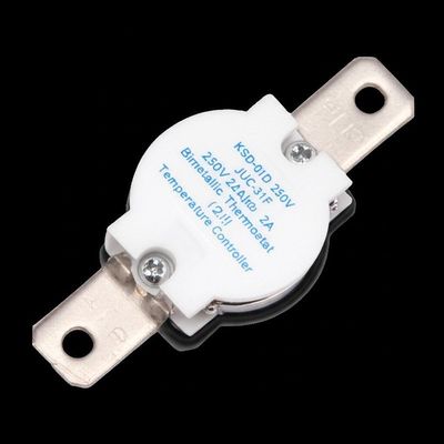 KSD-01D Bimetallic Thermostat with 0~150°C Temperature Range Bakelite Case for PCB Circuit Board Installation