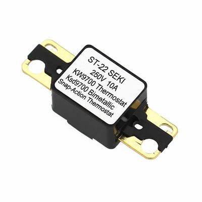 ST-22 SEKI 250V 16A Bimetallic Thermostat with 50-150℃ Range 100000 Cycles and Bakelite Case