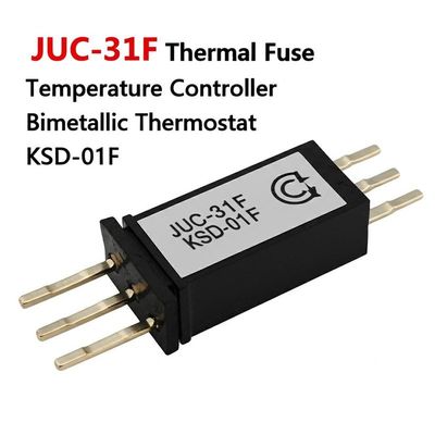 JUC-31F Thermal Fuse Bimetallic Thermostat with 0~150°C Range Bakelite Case for PCB Circuit Board