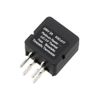 250V 2A KSD-01F Platinum Resisto Bimetallic Thermostat with 0~150°C Range and Bakelite Case