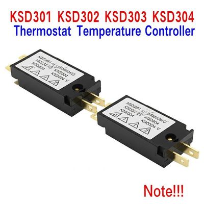 KSD301 Bimetal Thermostat Temperature Controller with 100000 Cycles 250V 16A and 0-250℃ Range