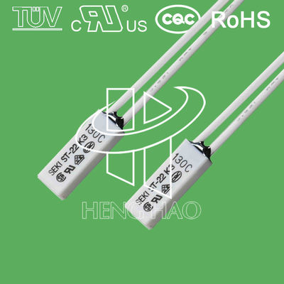 Reusable SEKI Thermal Protector / Bimetal Thermal Switch ROHS Certificated