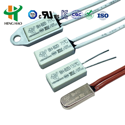 H20 BW-ABJ KSD9700 10 Amp Resettable Fuse with 50-150℃ Range 100000 Cycles and Plastic Case Thermal Protection Switch
