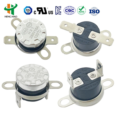 KSD301 Thermal Switch Bimetal Thermostat with 100000 Cycles 250V 16A and 0-250℃ Temperature Range