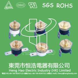 Normally Closed / Open KSD Bimetal Thermostat , Snap Action Thermal Disc Switch